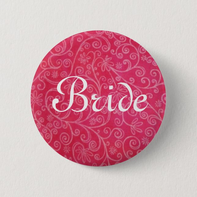 Badge Rond 5 Cm Jeune mariée (Devant)