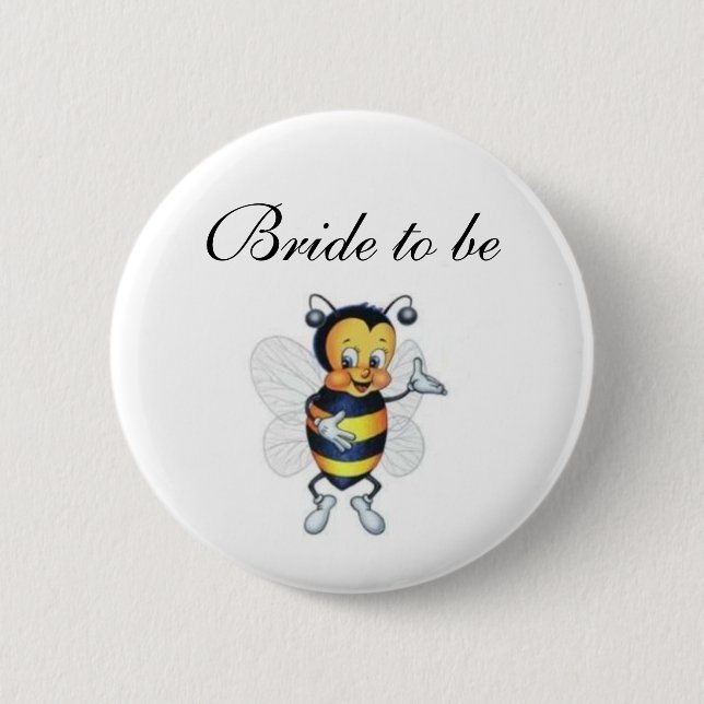 Badge Rond 5 Cm Jeune mariée à être (Devant)