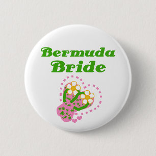Badge Rond 5 Cm Jeune mariée des Bermudes