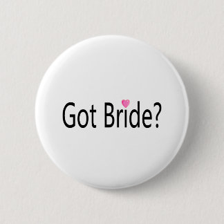 Badge Rond 5 Cm Jeune mariée obtenue