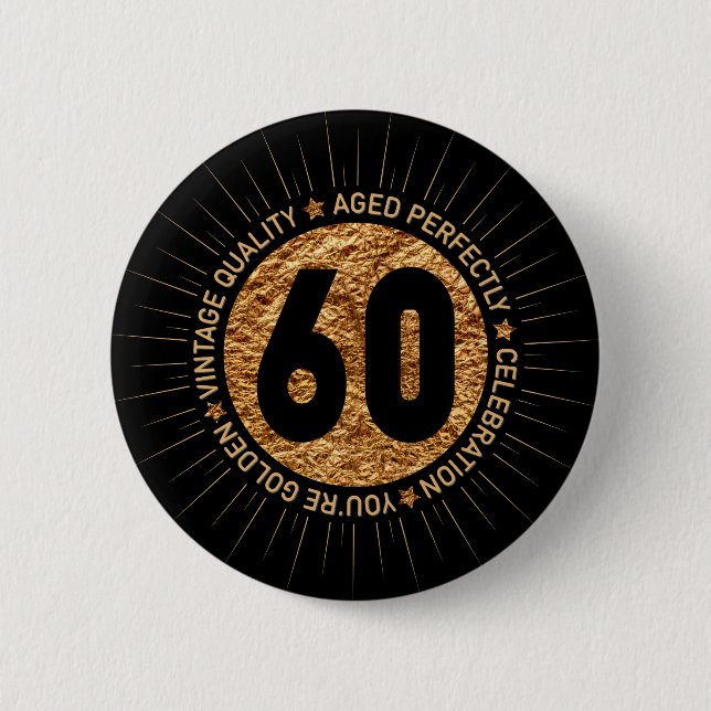 BADGE ROND 5 CM JEUX 60E ANNIVERSAIRE (Devant)