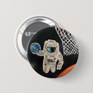 Badge Rond 5 Cm Jeux spatiaux