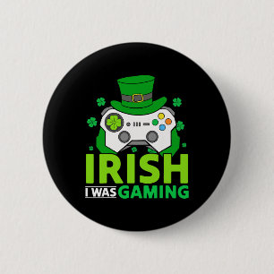 Badge Rond 5 Cm Jeux vidéo de la Saint-Patrick pour garçons Irland