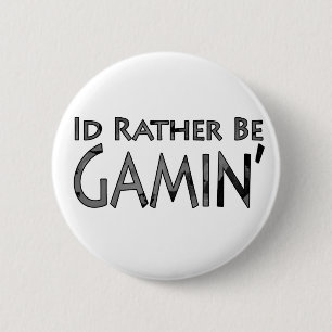 Badge Rond 5 Cm Jeux vidéo et jeu - je serais plutôt jeu