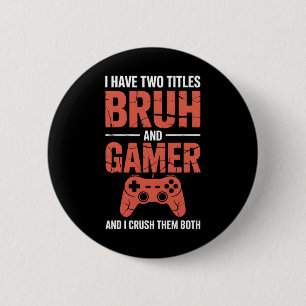 Badge Rond 5 Cm Jeux Vidéos Vintages Pour Garçons Brother S