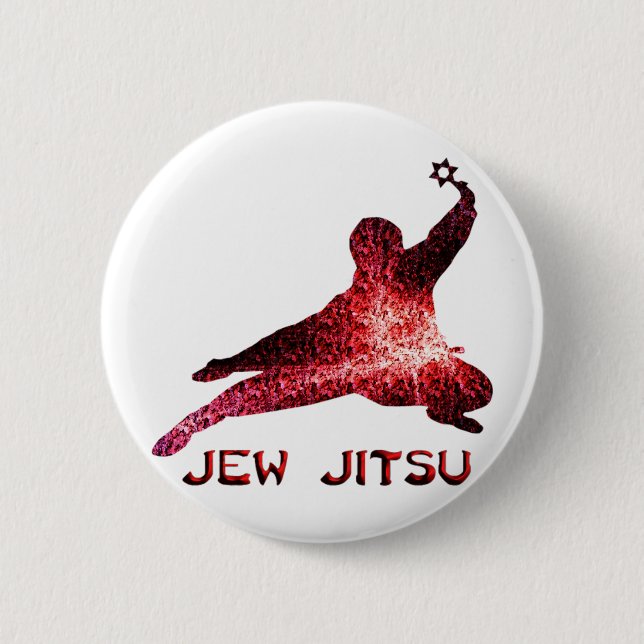 Badge Rond 5 Cm Jew Jitsu (Devant)
