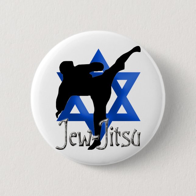 Badge Rond 5 Cm Jew Jitsu (Devant)