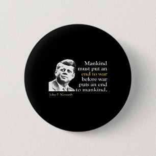 Badge Rond 5 Cm Jfk John F Kennedy Président Citation de fin de gu