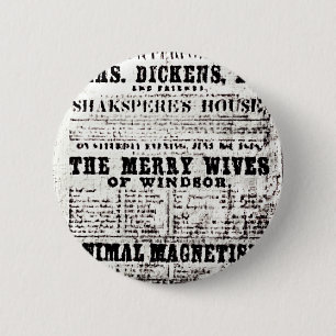 Badge Rond 5 Cm jGib d'Artifacts3 de Stratford-sur-Avon