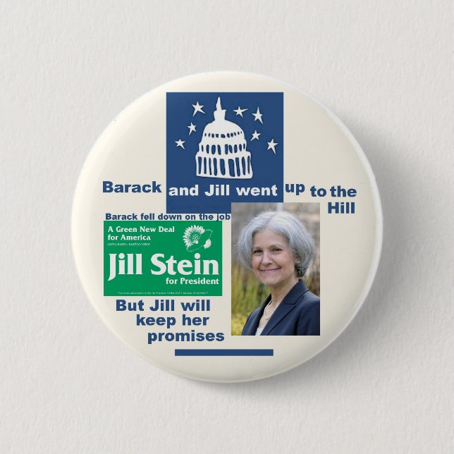 Badge Rond 5 Cm Jill Stein pour le président 2012 (Devant)