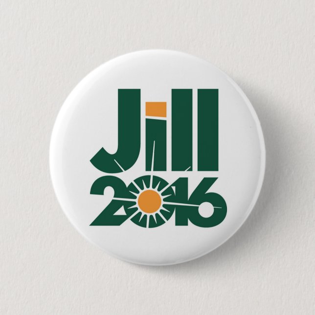 Badge Rond 5 Cm Jill Stein pour le président 2016 bouton (Devant)