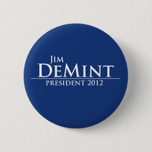 Badge Rond 5 Cm JIM DeMint pour le président 2012
