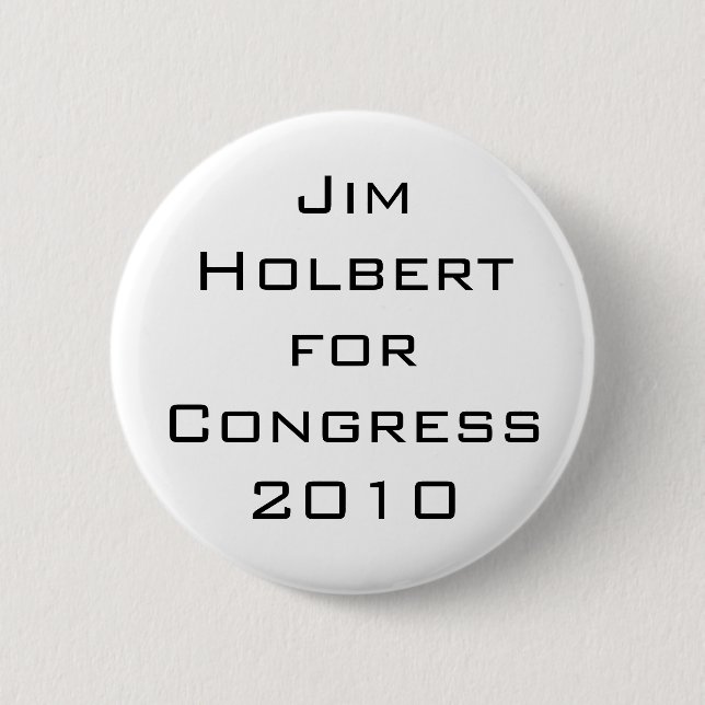 Badge Rond 5 Cm JIM Holbert pour le congrès 2010 (Devant)