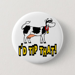 Badge Rond 5 Cm J'inclinerais cette vache