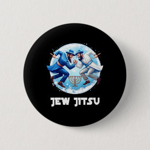 Badge Rond 5 Cm Jitsu Karate Funny Hanukkah