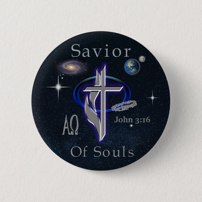 Badge Rond 5 Cm Jn 3:16 (Devant)