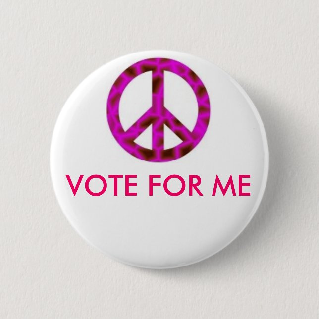 Badge Rond 5 Cm jNPic, VOTE POUR MOI (Devant)