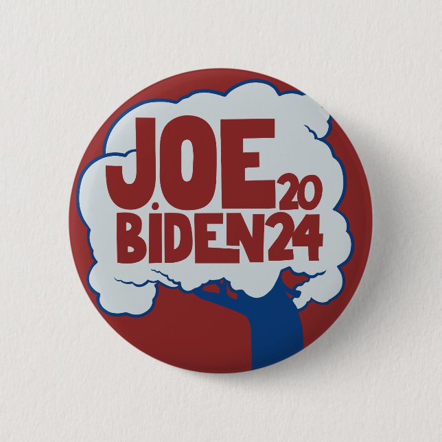 Badge Rond 5 Cm Joe Biden 2024 Election USA vote pour Joe 2024 (Devant)