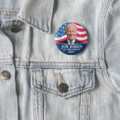 Badge Rond 5 Cm Joe Biden 2024 pour le président Photo (En situation)
