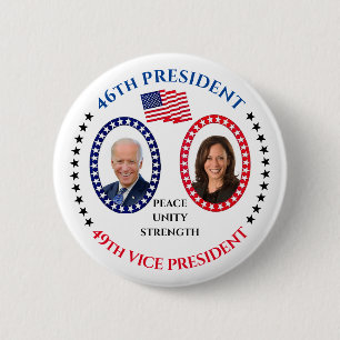 Badge Rond 5 Cm Joe Biden et Kamala Harris