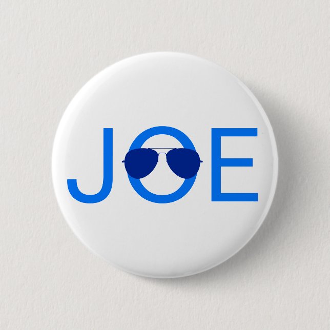 Badge Rond 5 Cm Joe Biden Lunettes de soleil pour le président (Devant)