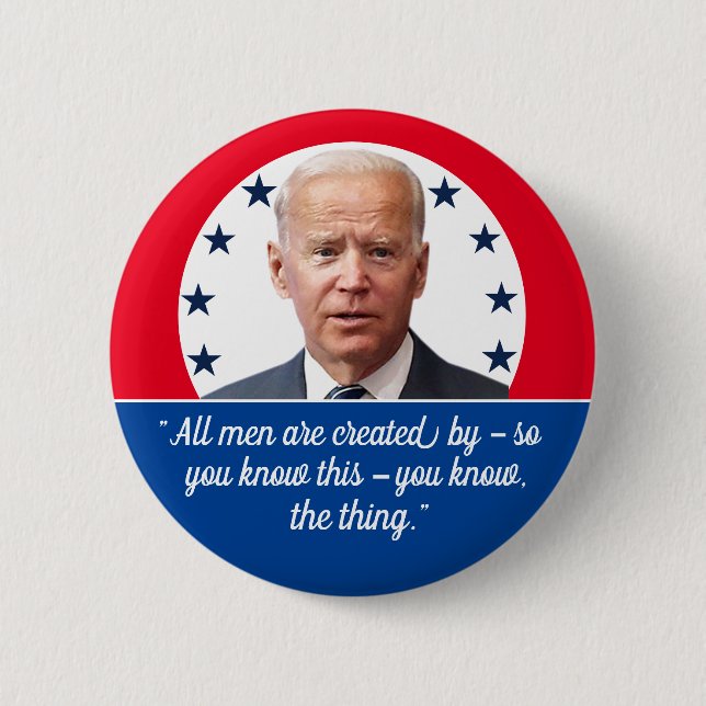 Badge Rond 5 Cm Joe Biden — Orateur (Devant)