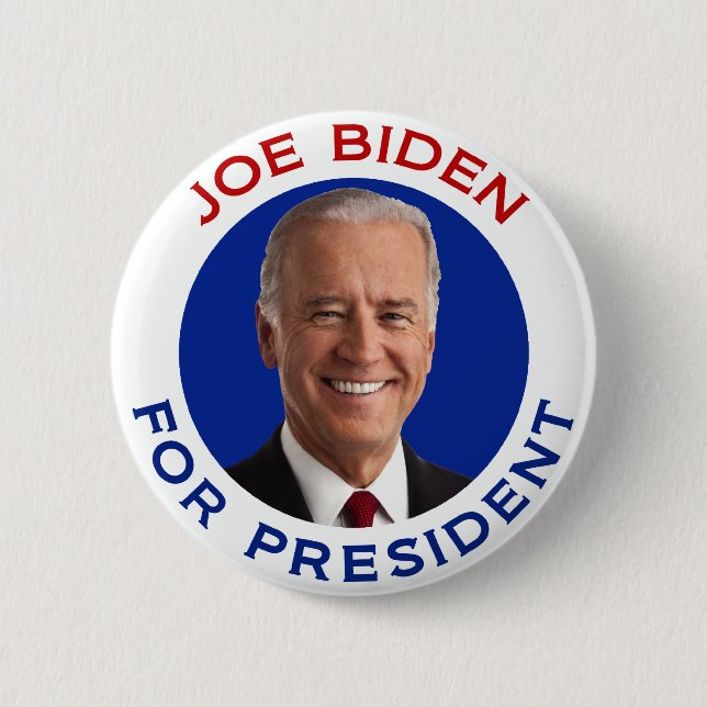 Badge Rond 5 Cm Joe Biden pour le président (Devant)