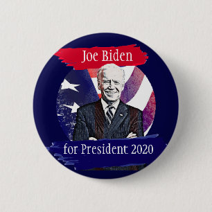 Badge Rond 5 Cm Joe Biden pour le rassemblement d'élection du