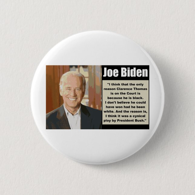 Badge Rond 5 Cm Joe Biden sur Clarence Thomas (Devant)