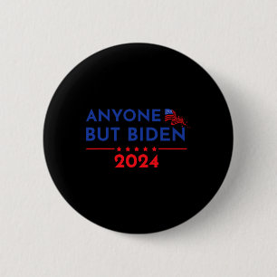 Badge Rond 5 Cm Joe Biden Tous sauf Biden 2024 Trump 1