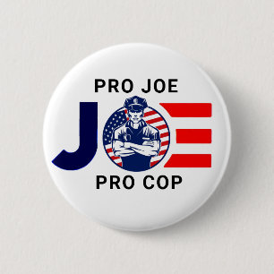 Badge Rond 5 Cm Joe est Pro Cop