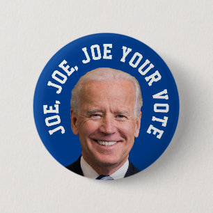 Badge Rond 5 Cm Joe, Joe, Joe Votre Vote