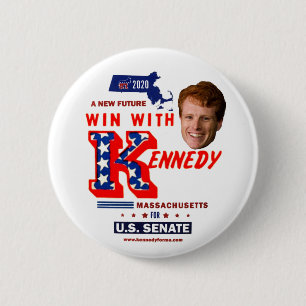Badge Rond 5 Cm Joe Kennedy pour le Massachusetts du Sénat améri