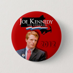 Badge Rond 5 Cm Joe Kennedy pour le rouge du congrès
