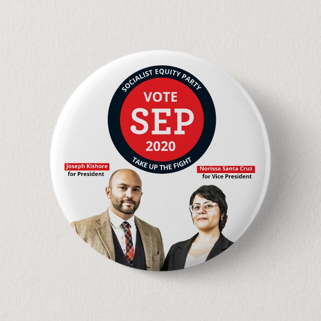 Badge Rond 5 Cm Joe Kishore for President (Devant)