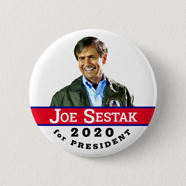 Badge Rond 5 Cm Joe Sestak à la présidence 2020 (Devant)