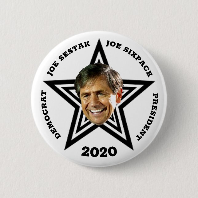 Badge Rond 5 Cm Joe Sestak démocrate pour le président (Devant)