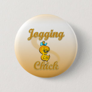 Badge Rond 5 Cm Jogging Chick