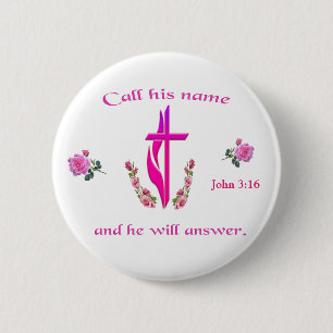 Badge Rond 5 Cm John 3:16