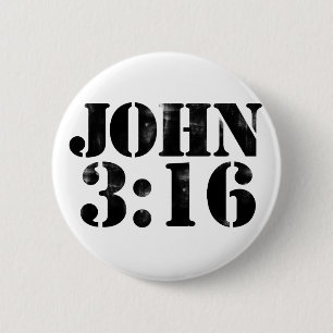 Badge Rond 5 Cm John 3:16