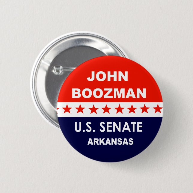 Badge Rond 5 Cm John Boozman (Devant & derrière)
