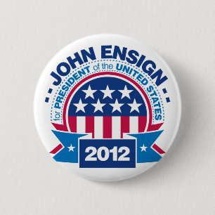 Badge Rond 5 Cm John Ensign pour le président 2012
