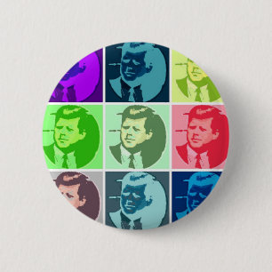Badge Rond 5 Cm John F Kennedy