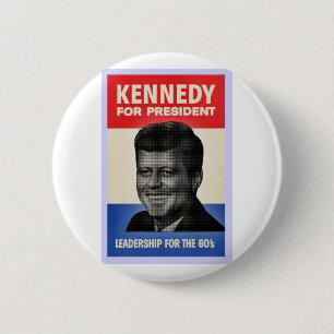 Badge Rond 5 Cm John F. Kennedy