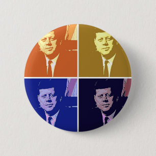 Badge Rond 5 Cm John F Kennedy