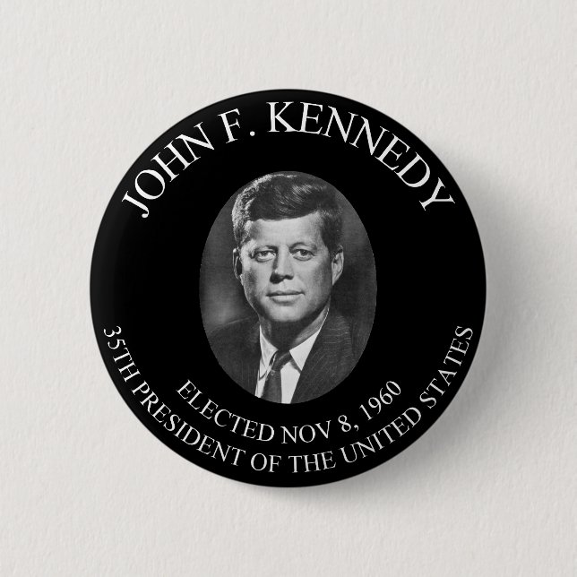 BADGE ROND 5 CM JOHN F. KENNEDY PRESIDENTIAL COIN ............... (Devant)