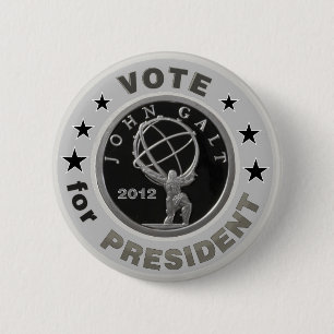 Badge Rond 5 Cm John Galt pour le président