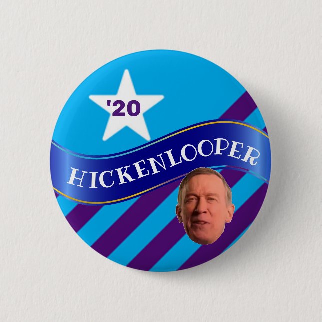 Badge Rond 5 Cm John Hickenlooper, Président (Devant)
