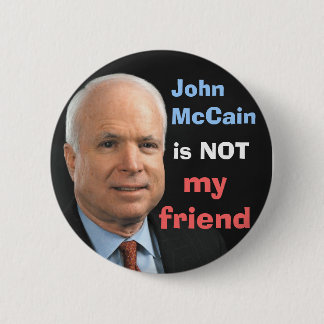 Badge Rond 5 Cm John McCain n'est pas mon ami