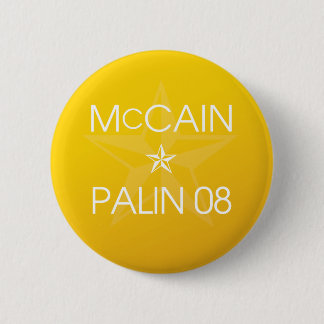 Badge Rond 5 Cm John McCain * Sarah Palin 2008